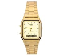 Casio Casual Quarzo Oro Quadrante in Acciaio Dorato AQ-230GA-9DMQYES da Uomo