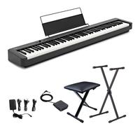 CASIO CDP-S110 Black con Stand e Panchetta Bundle pianoforte digitale 88 tast...