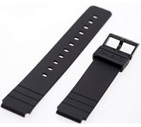 Casio Cinturino Originale Gomma Nero 71604416 Ansa 16 mm. Modello MQ-24