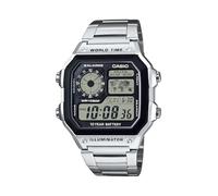 Casio Collezione AE-1200WH Orologio autentico, argento, Tipo di braccialetto