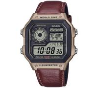 CASIO Collection AE-1200WHL-5A Orologio Multifunzione Bracciale Pelle
