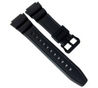 Casio Collection | Cinturino Per Orologio 16Mm Resina Nera W-218H, W-214H