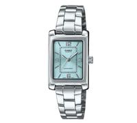 CASIO Collection LTP-1234DD-2A Orologio Donna Tonneau Quadrante Azzurro