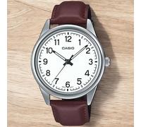 CASIO MTP-V005L-7B4UDF OROLOGIO UOMO PELLE MARRONE 40mm NUMERI ARABI SOTTOCOSTO