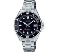 Casio Collection - Orologio da polso da uomo al quarzo Casual bracciale e cassa in Acciaio INOX di colore Grigio display analogico nero - MDV-10D-1A1
