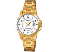 Casio Collection - Orologio donna al quarzo Classico cinturino in Acciaio INOX Oro cassa in Ottone display analogico bianco - LTP-V004G-7B