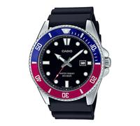 Casio Collection Orologio MDV 107 1A3JF Uomo Metallo Nero Analogico Modello Data