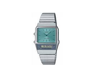 Casio Collection Orologio retrò da uomo in acciaio inossidabile | AQ-800EC-2AEF