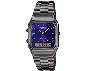 Casio Collection Retro Womens Analogue-Digital Watch AQ-230EG with Stainless Steel Strap