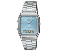 Casio Collezione Tagliente Polso Ana-Digi Acciaio/Azzurro AQ-230A-2A1MQYES
