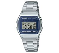 Casio Cronografo Con Sveglia Vintage (33,2 Mm) Quadrante Digitale Blu