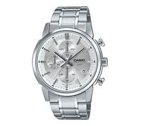 Casio Cronografo Quarzo Quadrante Argento Acciaio Inox MTP-E510D-7AV 50M da Uomo