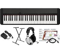 Casio CT-S1 Educational Pack with Stand and eMedia Instructional Software, AC Adapter and Headphones, Black