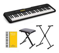 CASIO CT-S100 Tastiera elettronica 61 tasti, leggio incluso con tastiera, stand, panchetta e fantastico libro Melodie per Casio