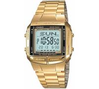 Casio DB-360G-9ADF Men's Databank Digital Watch, Gold-Tone Stainless Steel Band