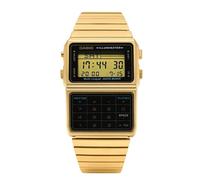 Casio DBC-611G-1 | Retro Calculator Watch | Gold-Tone | Data Bank | Multi-Functi