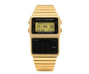 Casio DBC-611G-1 | Retro Calculator Watch | Gold-Tone | Data Bank | Multi-Functi