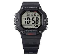 Casio Digital Resin Strap Dual Time Quartz AE-1600H-1AV 100M Men's Watch