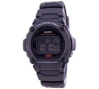 Casio Digitale Sveglia Nero Quadrante Illuminator W-219H-8B Orologio Uomo