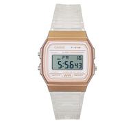 Casio Digitale Transparent Bianco Qudrante Quarzo F-91WS-7A3 Orologio Unisex