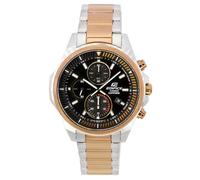 Casio Edifice Black Dial Two Tone Quartz EFR-S572GS-1A 100M Men's Watch
