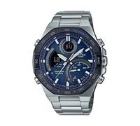 Casio Edifice ECB-950DB-2AEF Men's Solar-Powered Analog-Digital Watch - Blue Dial, Stainless Steel Bracelet