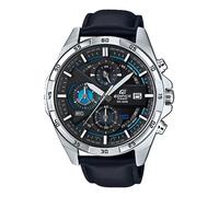 Casio Edifice EFR-556L-1AVUEF Men's Chronograph Watch - Black Dial, Leather Band