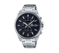 Casio Edifice EFV-610D-1AVUEF Men's Stainless Steel Chronograph Watch with Black Dial