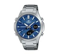 Casio Edifice EFV-C120D-2AEF Men's Analog-Digital Watch with Blue Dial and Stainless Steel Band