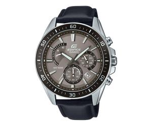 CASIO EDIFICE Orologi EFR-552L-5AV | Unisex | Marrone/Argento