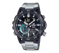 Casio Edifice Orologio da uomo ECB-40BK-1ADF Quadrante Nero, nero, Standart, Bracciale