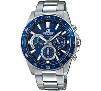 Casio EDIFICE Orologio, Robusta Cassa, 10 BAR, Azzurro, Uomo con Cinturino in Acciaio Inox EFV-570D-2AVUEF