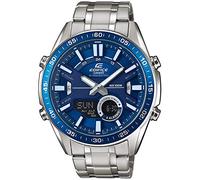 Casio EDIFICE Orologio, Robusta Cassa, 10 BAR, Azzurro, Uomo con Cinturino in Acciaio Inox EFV-C100D-2AVEF