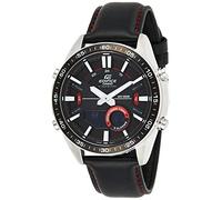 Casio EDIFICE Orologio, Robusta Cassa, 10 BAR, Nero, Uomo con Cinturino in Acciaio Inox EFV-C100L-1AVEF