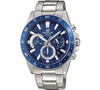 Casio EDIFICE Orologio, Robusta Cassa, 10 BAR, Uomo con Cinturino in Acciaio Inox