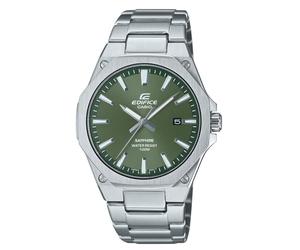 Casio Edifice slim analogico (40 mm) quadrante verde kaki/acciaio inossidabile EFR-S108D-3AVUEF