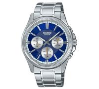 Casio Enticer Analog Acciaio Quadrante Blu Quarzo MTP-1375D-2A1 Orologio da Uomo