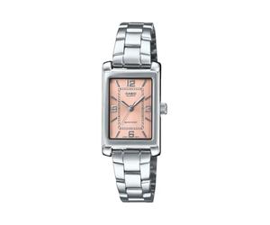 Casio Enticer LTP-1234DD-4ADF Quadrante analogico pesca donna (A2355), argento, Minimalista