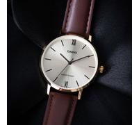 CASIO LTP-VT01GL-9BUDF OROLOGIO DONNA PELLE MARRONE DORATO 35mm SOTTOCOSTO