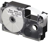 Casio EZ Label Printer XR-12twe nastro in carta selbsthaftend per uso Indoor di 12 mm x 8,0 m NERO SU BIANCO