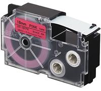 Casio EZ Label Printer XR-18fpk fluoreszierendes nastro autoadesivo 18 mm x 5,5 m NERO SU Pink