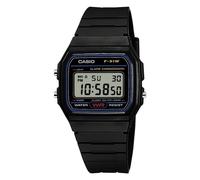 CASIO F-91W-1YEG 38mm Acrilico Nero Unisex Cronometro Allarme Retroilluminazione LED