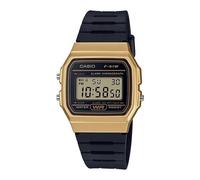 CASIO F-91WM-9ADF OROLOGIO UOMO DONNA DIGITALE NERO DORATO SILICONE SOTTOCOSTO