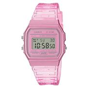 Casio F-91WS-4DF | Orologio digitale rosa trasparente | Leggero e durevole | LED