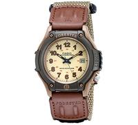 Casio FT500WC Series | Orologio analogico da uomo | Resistenza all'acqua 100 metri | Luce LED | Display della data | Cinturino in pelle/panno | Orario regolare (HR, Min, SEC, PM, Date, Day) | Batteria