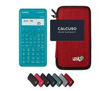 Casio fx-220 Plus 2nd edition con Custodia Protettiva WYNGS inclusa Rosso - Calcolatrice Scientifica - Pacchetto Base