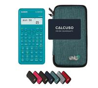 Casio fx-220 Plus 2nd edition con Custodia Protettiva WYNGS inclusa Turchese - Calcolatrice Scientifica - Pacchetto Base