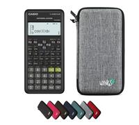 Casio fx-570ES Plus 2nd edition con Custodia Protettiva WYNGS inclusa Grigio Chiaro - Calcolatrice Scientifica - Pacchetto Base