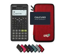 Casio fx-570ES Plus 2nd edition con Custodia Protettiva WYNGS inclusa Rosso - Calcolatrice Scientifica - Pacchetto Base