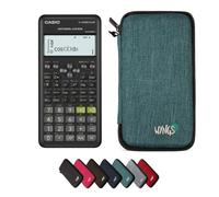 Casio fx-570ES Plus 2nd edition con Custodia Protettiva WYNGS inclusa Turchese - Calcolatrice Scientifica - Pacchetto Base